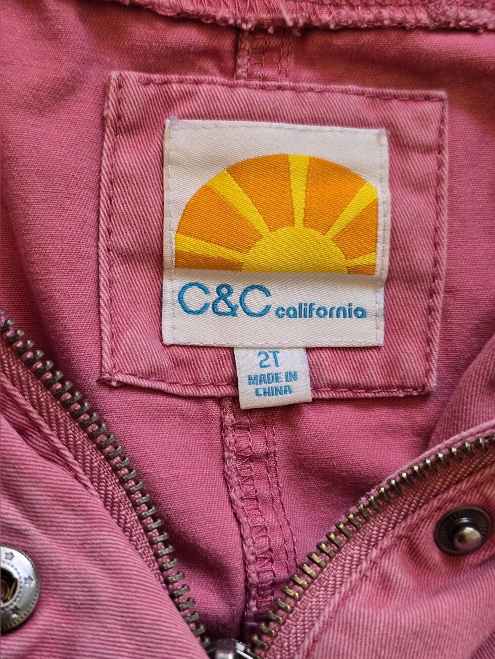 C&C California Girls Hooded Jacket - Rose Pink